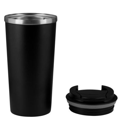 Термокружка вакуумная Палермо (Palermo), черная-4