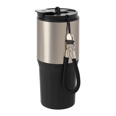 Термокружка вакуумная Авеню (Avenue), черная-4