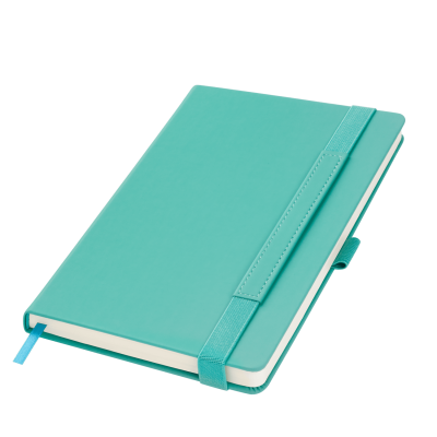 Ежедневник Альфа (Alpha) недатированный, бирюзовый/серый-2