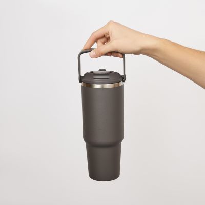 Термокружка вакуумная Монтана (Montana), серая-12