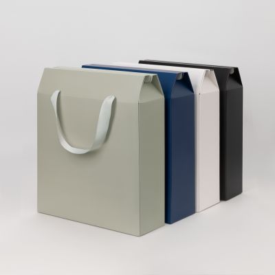 Подарочная коробка-пакет универсальная большая, черная-5