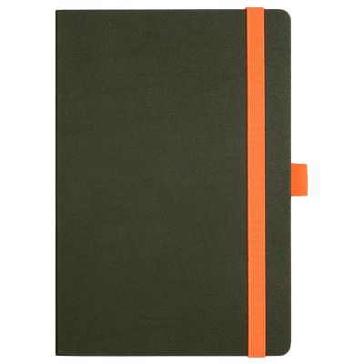 Ежедневник Chameleon недатированный, зеленый/оранжевый-0