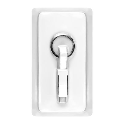 Кабель-брелок 3в1 Cavi NEO в подарочной упаковке, белый-0