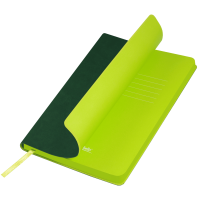 Ежедневник Portobello Trend, Latte NEW, недатированный, зеленый/лимонный