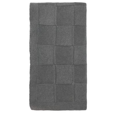 Плед Cella вязаный, серый (без подарочной коробки)-1