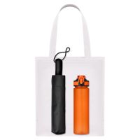 Подарочный набор Levante, оранжевый (зонт, спортбутылка, шоппер)