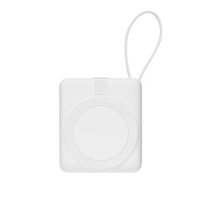 Внешний аккумулятор с подсветкой Риттер PD (Ritter PD) 10000mAh с функцией беспроводной зарядки 15W, белый-5