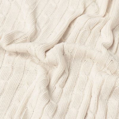 Плед Fado вязаный, бежевый (без подарочной коробки)-4