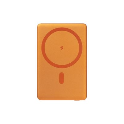 Внешний аккумулятор Atlantis PD 5000mAh с функцией беспроводной зарядки 15W, оранжевый-6