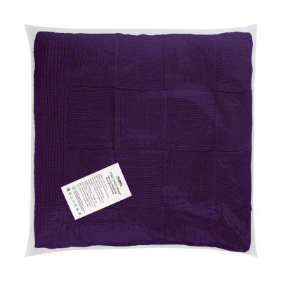 Плед Cella вязаный, фиолетовый (без подарочной коробки)-12