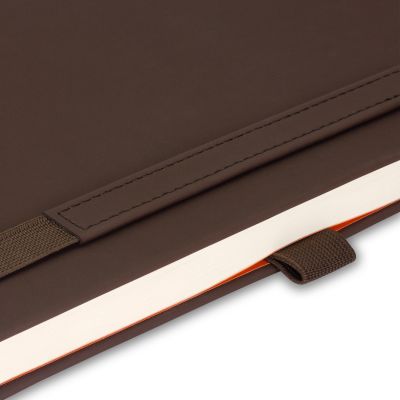 Ежедневник Alpha недатированный, коричневый/оранжевый-4