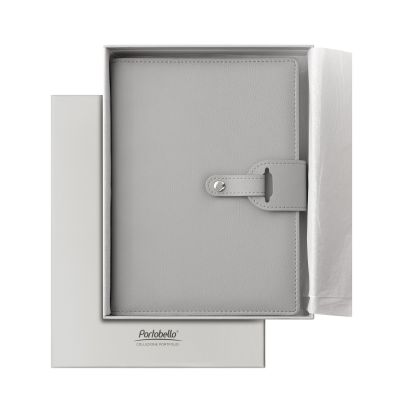 Ежедневник-портфолио Passage недатированный в подарочной коробке, серый-6