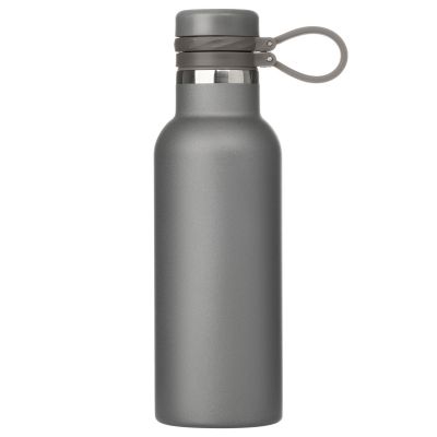 Термобутылка вакуумная герметичная Modena, серая, гладкое покрытие-0