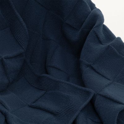 Плед Селла Софт (Cella Soft) вязаный, 160*90 см, синий-5