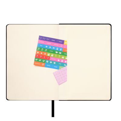 Ежедневник Stella недатированный с магнитом на обложке, черный-11