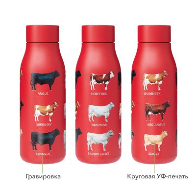 Термобутылка вакуумная герметичная Севилла (Sevilla), красная-11