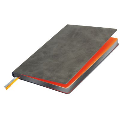 Ежедневник Atlas недатированный, серый, срез-фольга/серый-0