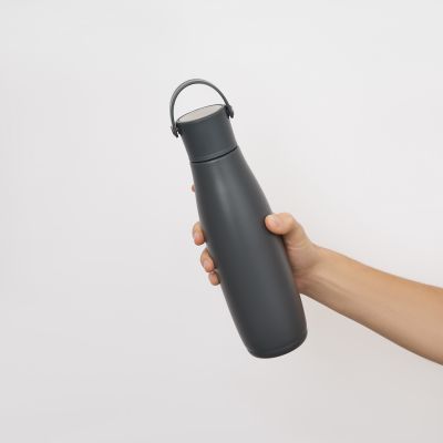 Термобутылка вакуумная герметичная Боска (Bosca), серая-14