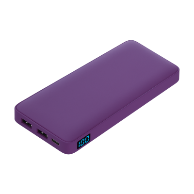 Внешний аккумулятор с подсветкой Ancor Plus 10000 mAh, фиолетовый-12