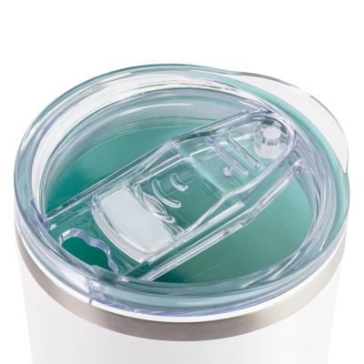 Термокружка вакуумная с керамическим покрытием Arctic, белый/аква-2