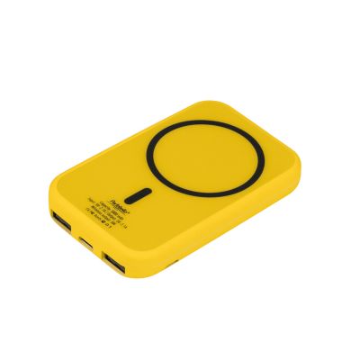 Внешний аккумулятор с беспроводной зарядкой Ultima Wireless Magnetic Lemoni 5000 mAh, желтый-0