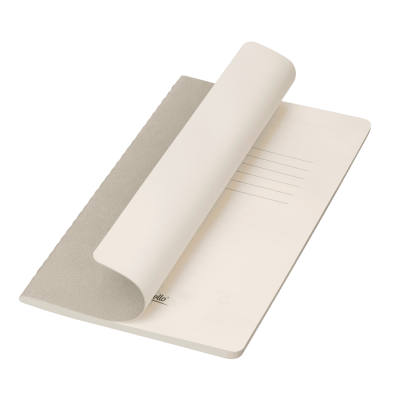 Блокнот Corsa slim, светло-серый-0