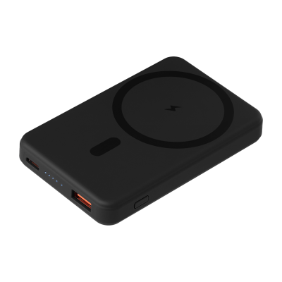 Внешний аккумулятор Largo PD 5000mAh с функцией беспроводной зарядки 15W, черный-0