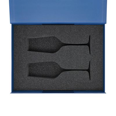 Ложемент под 2 бокала для шампанского (рифленое стекло) в среднюю коробку-трансформер (арт. 695721)-5