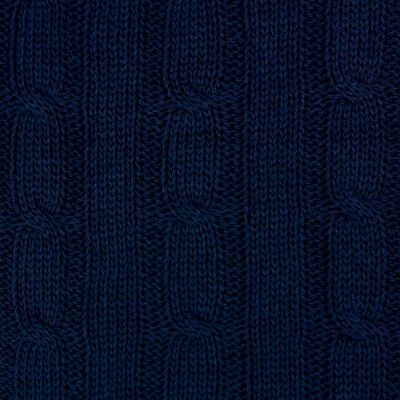 Плед Fado вязаный, синий (без подарочной коробки)-4
