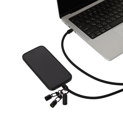 Кабель-ланьярд Voltrix, черный-7