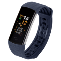 Смарт браслет Life Style, цв.дисплей, измер.темп.тела, синий