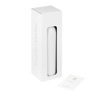 Термобутылка вакуумная герметичная Sorento, белая, зернистое покрытие-9