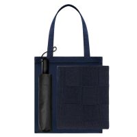 Подарочный набор Levante, синий (зонт, плед, шоппер)