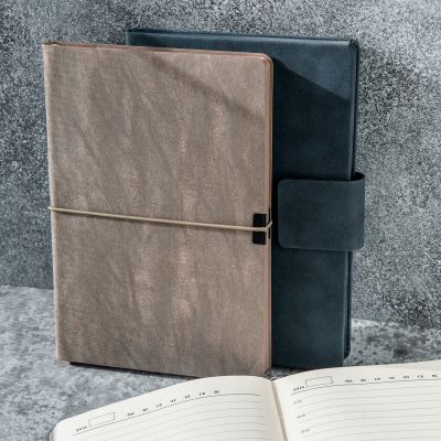 Ежедневник Velour недатированный, бежевый-6