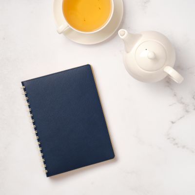 Ежедневник Vista недатированный, синий/бежевый-12