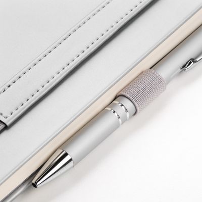 Ежедневник Alpha недатированный, серебро/серый-13