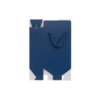 Подарочная коробка-пакет универсальная малая, синяя-3