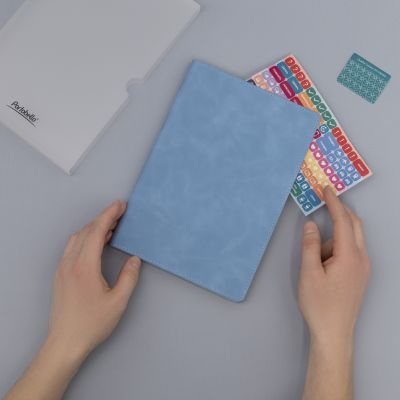 Ежедневник Verona недатированный, голубой-10