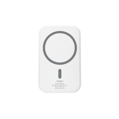 Внешний аккумулятор с беспроводной зарядкой Ultima Wireless Magnetic 5000 mAh, белый-3