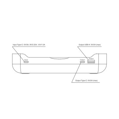 Зарядная станция с часами 6в1 10W Orion, черная-11