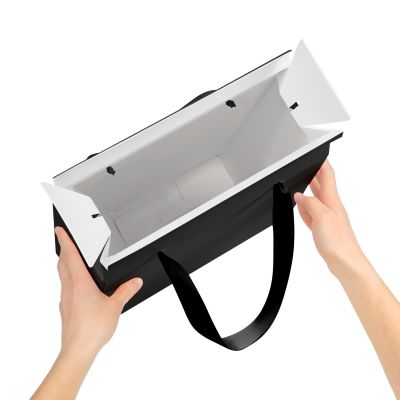 Подарочная коробка-пакет универсальная большая, черная-2