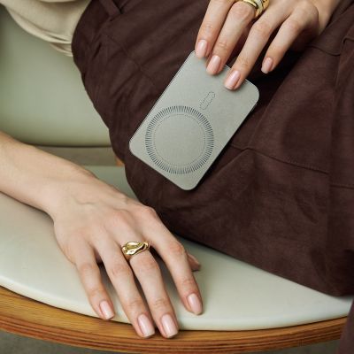 Внешний аккумулятор Артекс PD (Artex PD) 5000mAh с функцией беспроводной зарядки 15W, титановый-12