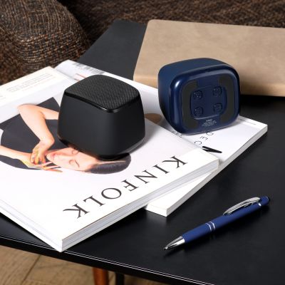 Беспроводная колонка с подсветкой Glow 75dB 1200 mAh, синяя (вход Micro-USB)-13