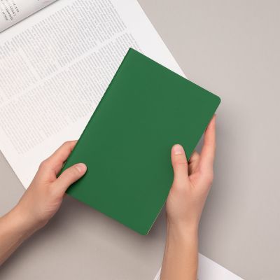 Блокнот Alpha slim, зеленый-14