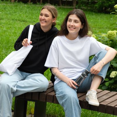 Бутылка для воды Jump, черная-12