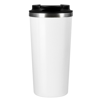 Термокружка вакуумная Palermo, белая, гладкое покрытие-0