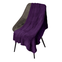 Плед Cella вязаный, фиолетовый (без подарочной коробки)