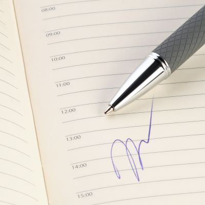 Шариковая ручка Alt, серая-4