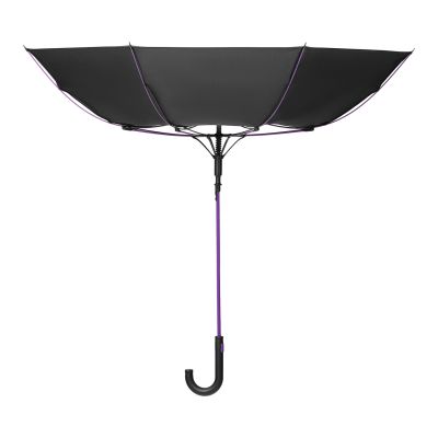 Зонт-трость Quantum, черный/фиолетовый-5