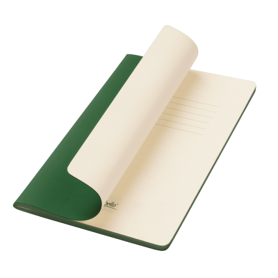 Блокнот Alpha slim, зеленый-0